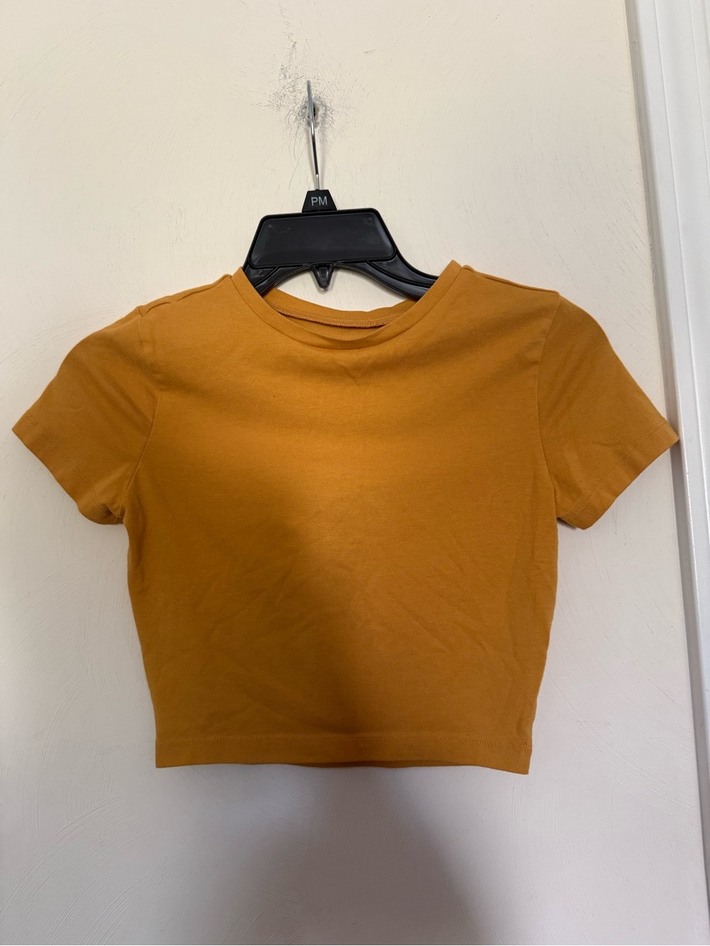 wild fable Mustard Short Sleeve Crop Top